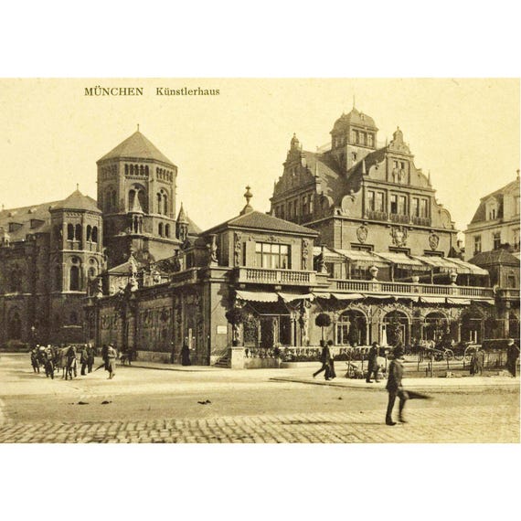 Retro postcard / Munich / Künstlerhaus (2)