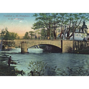 Postkarte. Frankfurt a. Main Rödelheim Niddabrücke