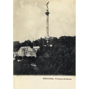 Retro ansichtkaart / München / Vredesmonument