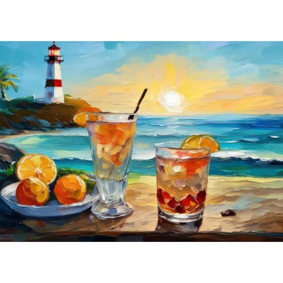 Postcard Cocktail on the Beach