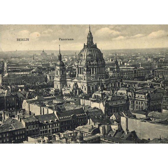 Postcard. Berlin Mitte Panorama around 1910