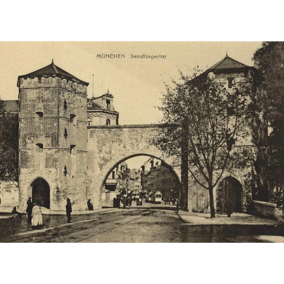 Postcard. Munich Sendlingertor