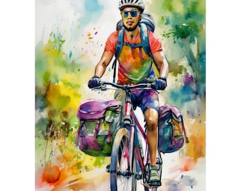 Pocztówka / Miłej podróży / Na rowerze / Niepowtarzalne pocztówki na wycieczki rowerowe /