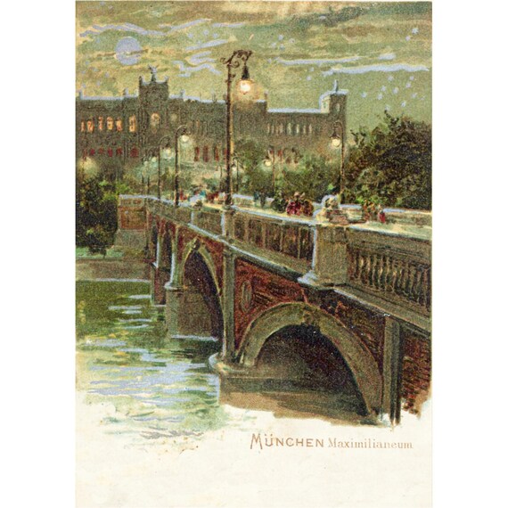 Retro postcard / Munich / Maximilianeum / around 1901