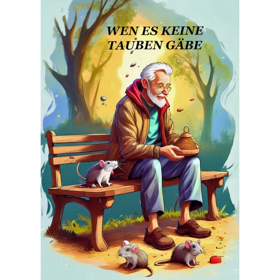 Postcard. Funny saying If there were no pigeons.