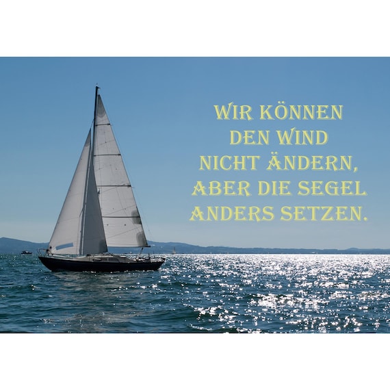 Postcard. We can't stop the wind...