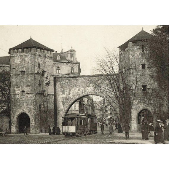Retro postcard / Munich / Sendlingertor (2)