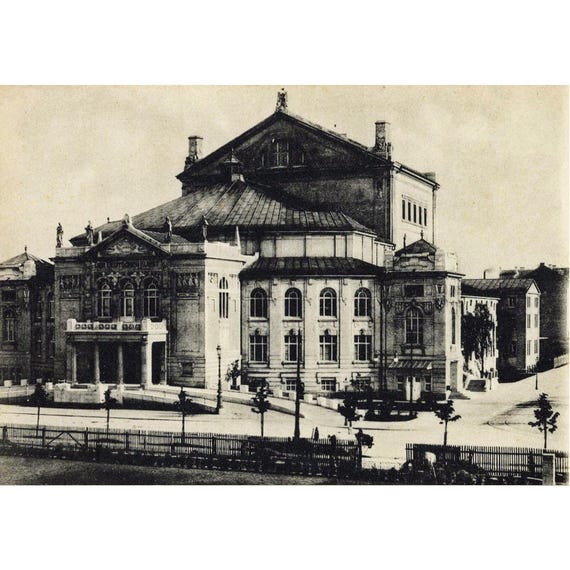 Retro postcard / Munich / Prinzregententheater (2)