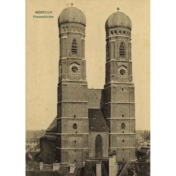 Postcard. Munich Frauenkirche