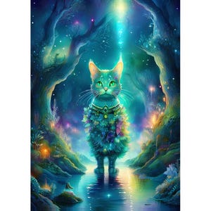 Cartão postal. Aniversário do gato