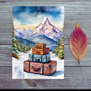 Carte postale / Bon voyage / A la montagne /