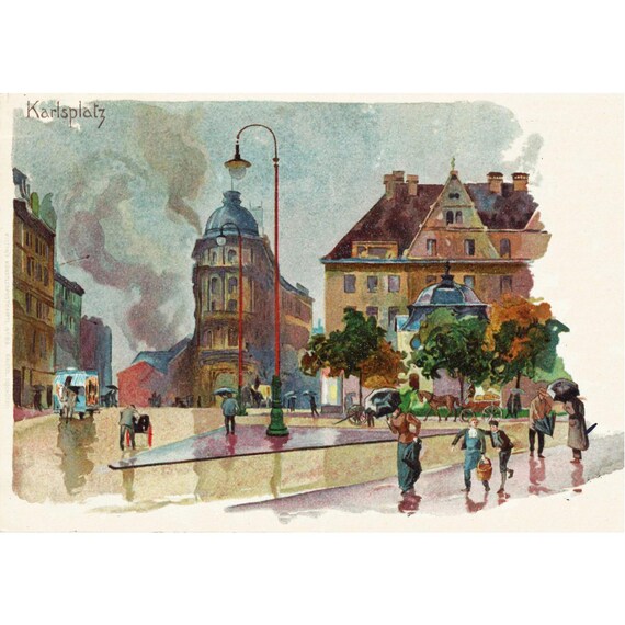 Retro postcard / Munich / Karlsplatz / around 1899