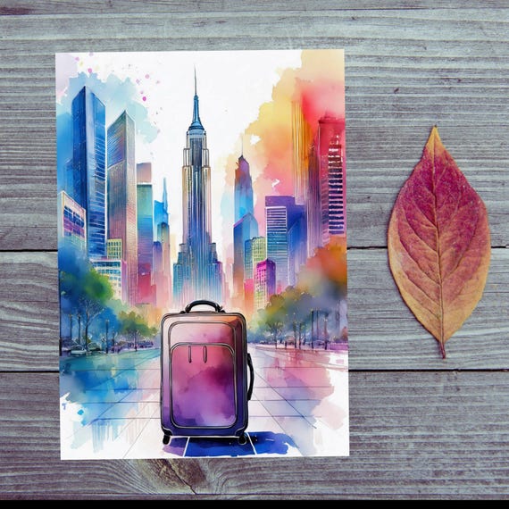 Postcard / Have a nice trip / City trip /