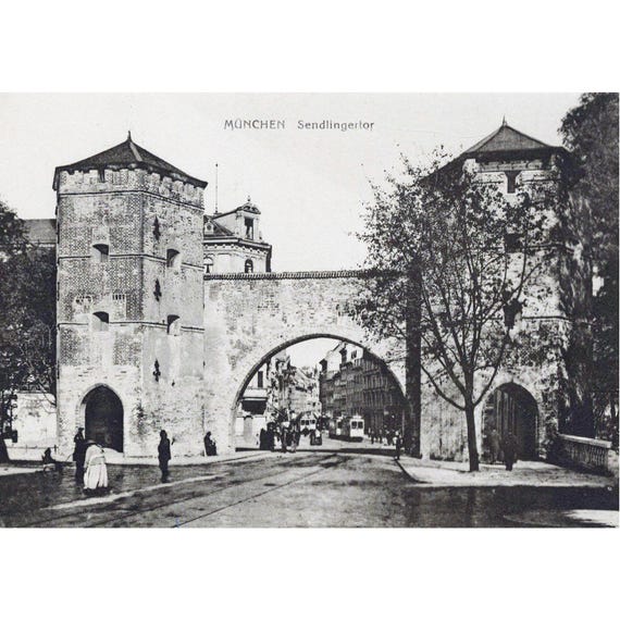 Retro postcard / Munich / Sendlingertor