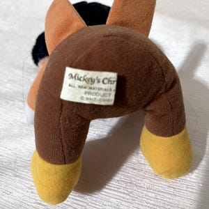 Vintage 1984 Disney Mickey Mouse Christmas Carol Plush Bob Cratchit Hardees 8" image 3