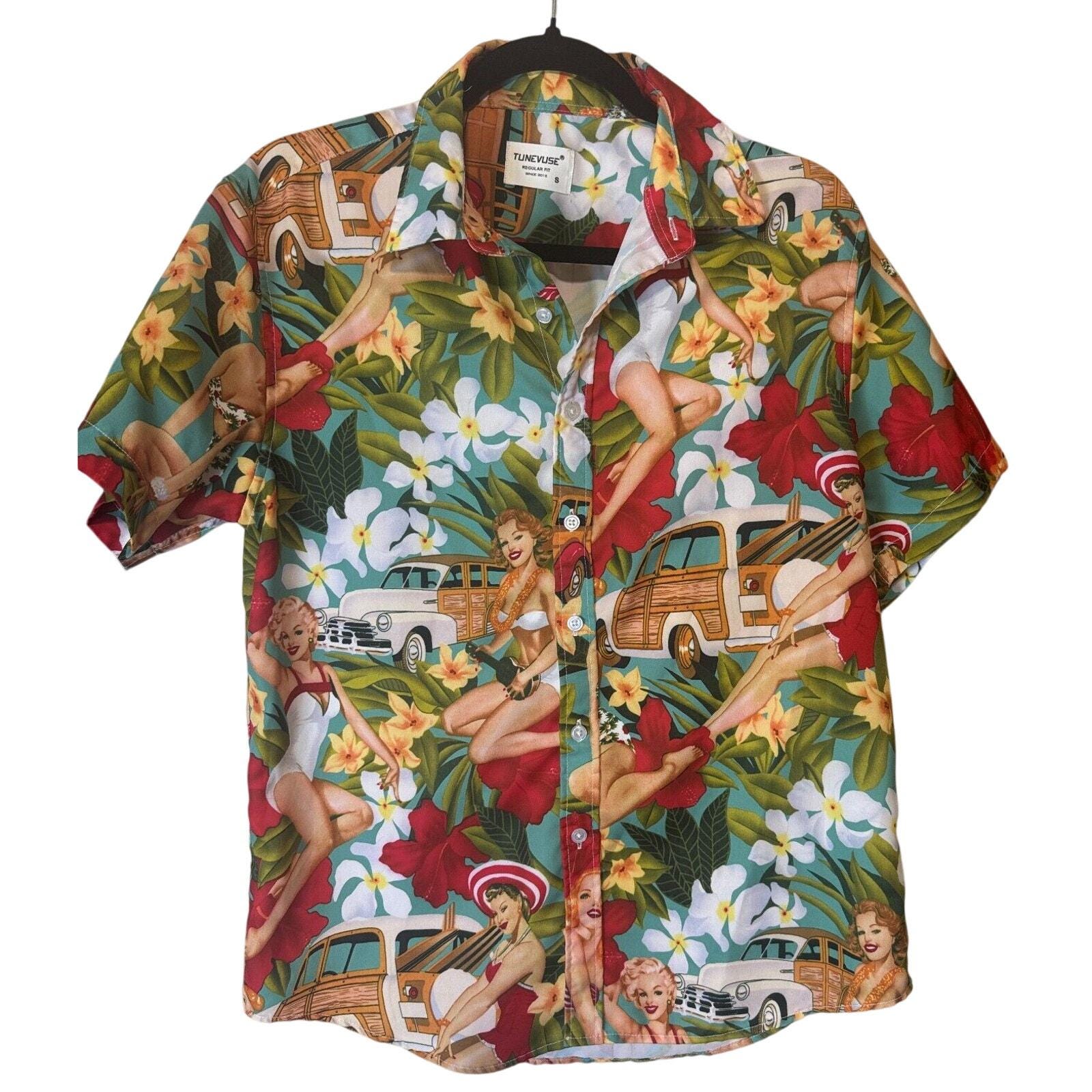 Pinup Girl Hawaiian Shirt - Etsy Hong Kong