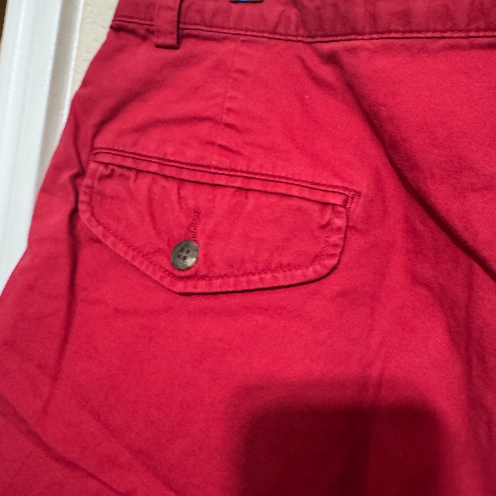 VINTAGE Polo Ralph Lauren Shorts Mens 34x8 Red Chino Golf Pleated ...