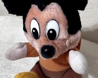 Vintage 1984 Disney Mickey Mouse Christmas Carol Plush Bob Cratchit Hardees 8"
