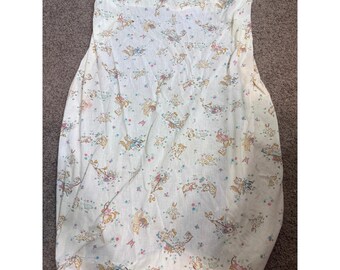 Vintage Animal Print Fitted Crib Sheet Toddler Bed Cottagecore Deer 65"x26"