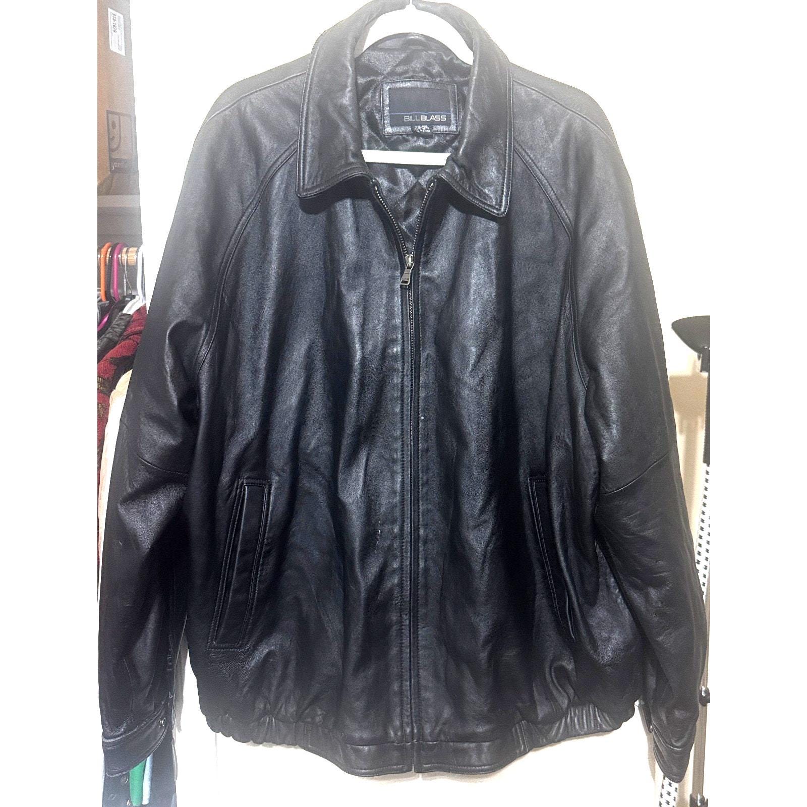 Mens Jackets Bill Blass Leather Jacket Vintage 90s Bill Blass