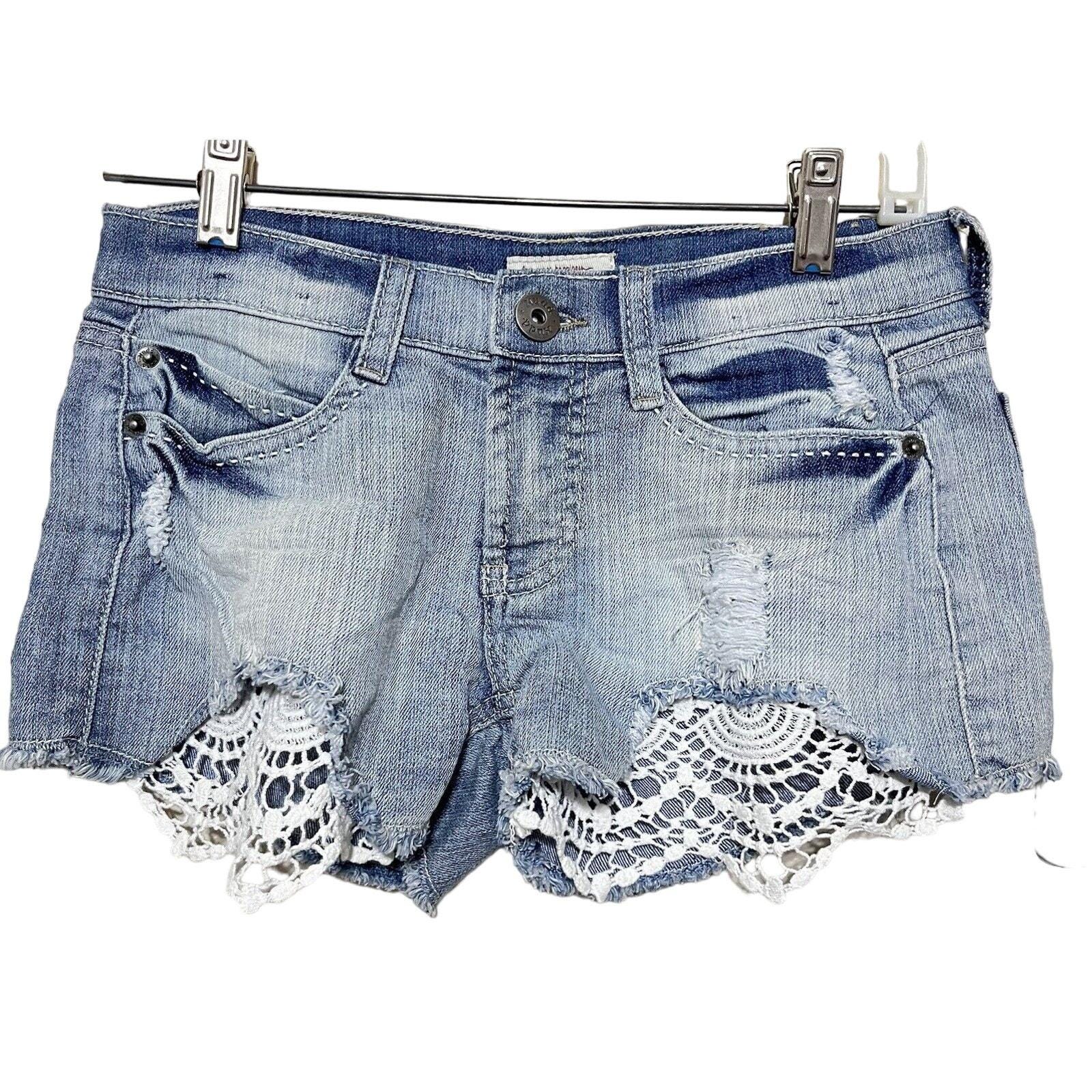 Lace Jean Shorts