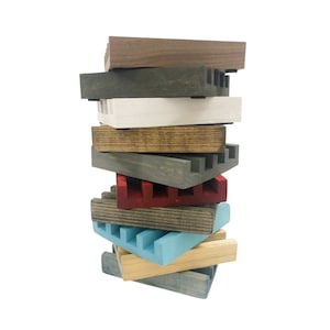 Coaster Holder, Square Wood, Coaster Stand, Holds 4 Coasters, Comes in 9 Colors, Stand for Coasters