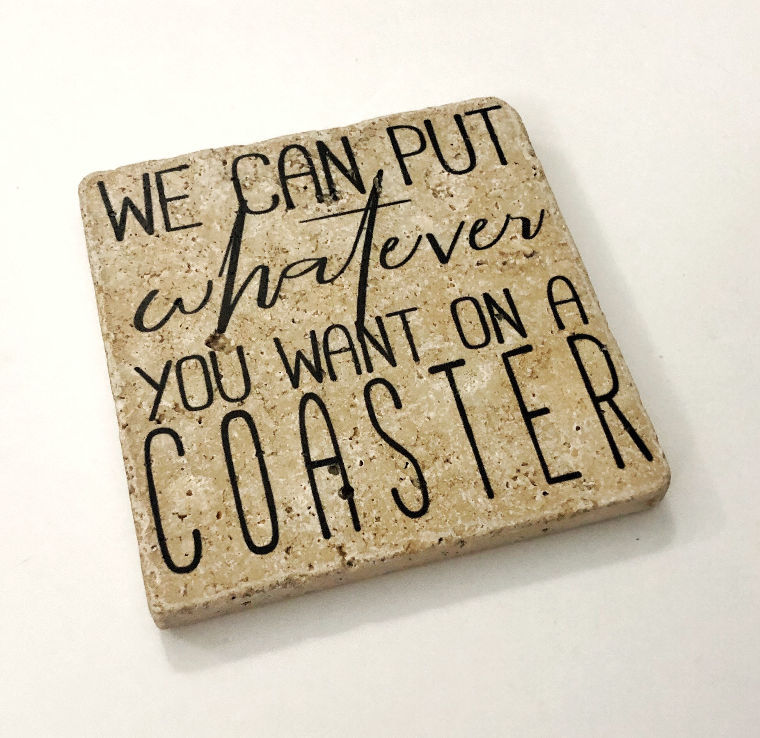 Create Your Own Customized Natural Stone Coaster Etsy
