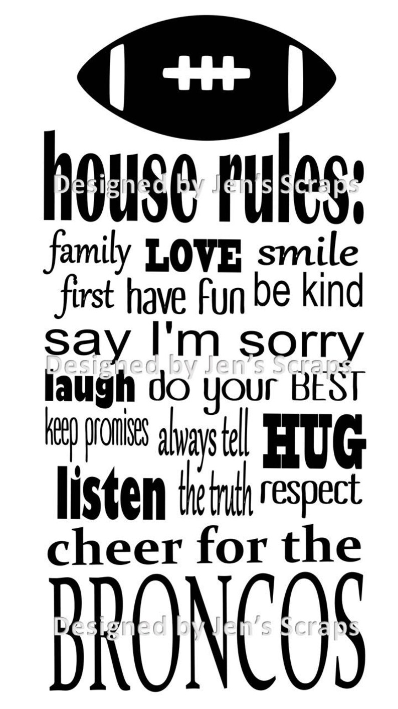 Download House Rules Denver Broncos Svg Png Digital File Cut Only Etsy PSD Mockup Templates