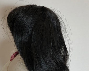 Style M-180 IMSCO Doll Wig, Size 6/7, Synthetic Fiber, Color Black