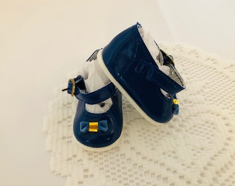 VINTAGE DOLL SHOES, Colors Navy, Playhouse Collection, Mary Jane Style