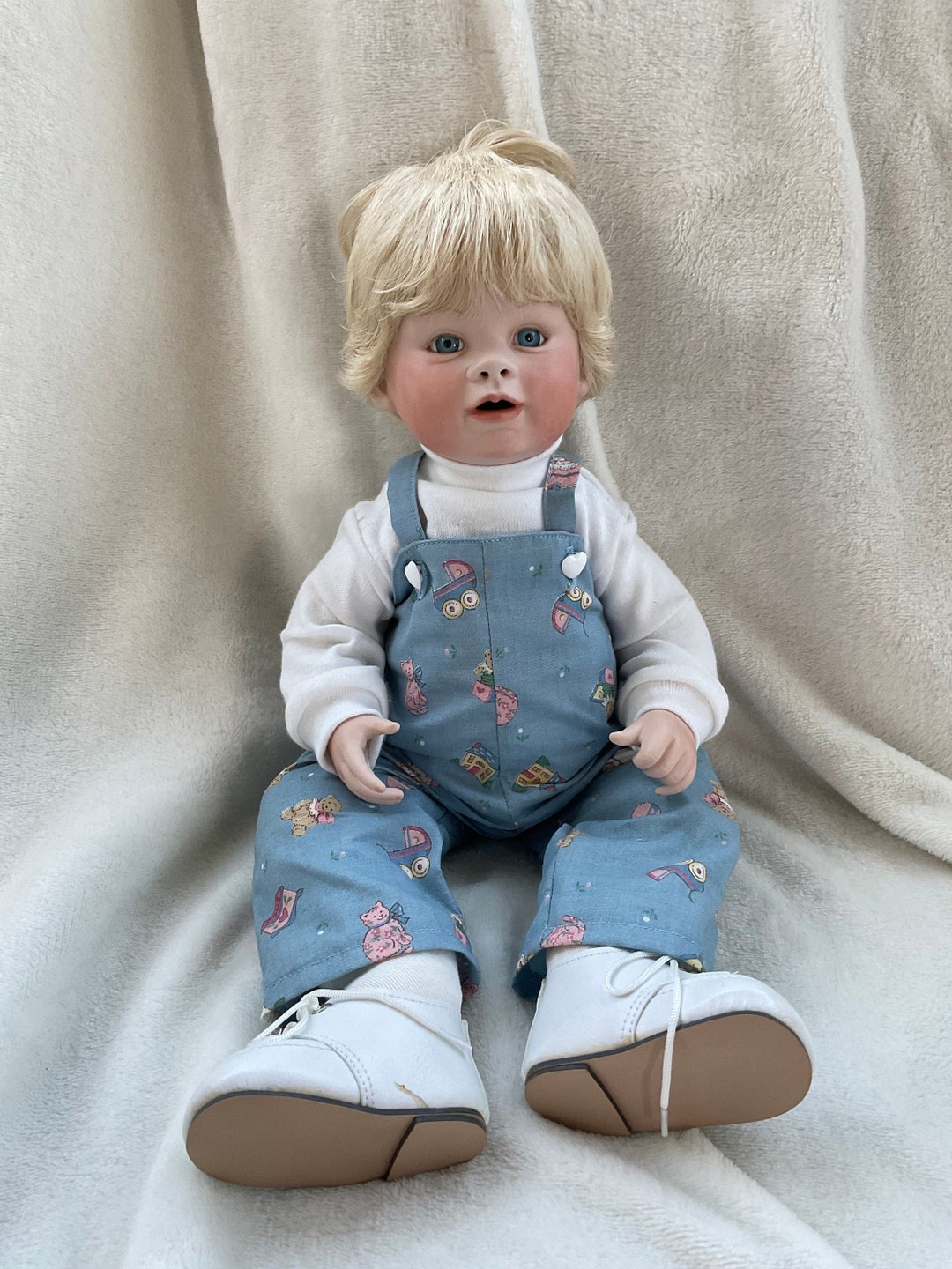 Peaches/ Boots Tyner Reproduction Porcelain Doll/ Soft Body/ Blonde