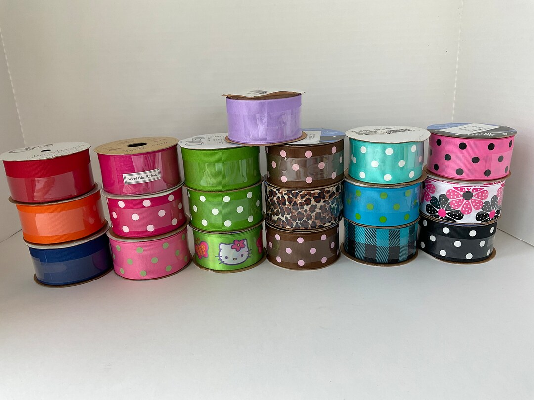 1 1/2 Wide Decorative Craft Sewing Ribbon Assorted Patterns 9-21 Ft ...