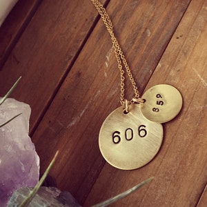 Double Area Code Necklace