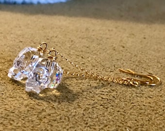 Skullys transparentes de cristal de Swarovski