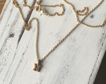 Dainty Gold Initial Necklace