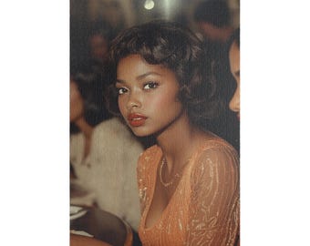 Elegant Vintage Puzzle - 110 to 1014 Pieces, Nostalgic Art Puzzle, Unique Gift for Puzzle Lovers, African American, Retro Vibes