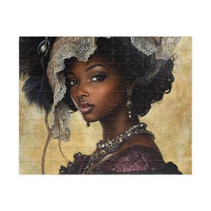 Elegante kunstpuzzel met vintage portret, legpuzzel van 110-1014 stukjes, Black Heritage-cadeau, ontspannende activiteit, woondecoratie