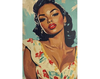 Puzzle Vintage Glamour – Sztuka pin-up w stylu retro, rodzinna zabawa