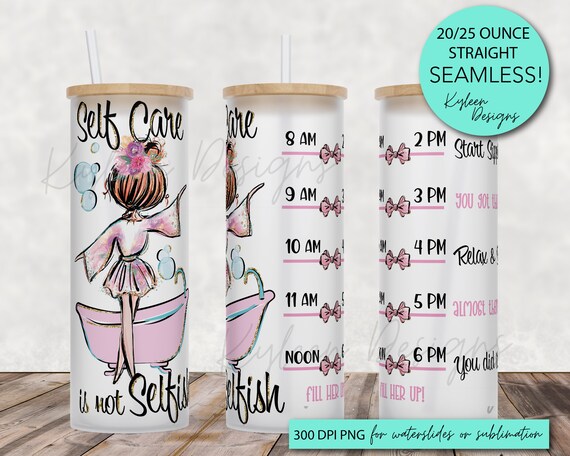 Watercolor Personalized Name on 25oz Frosted Glass Tumbler