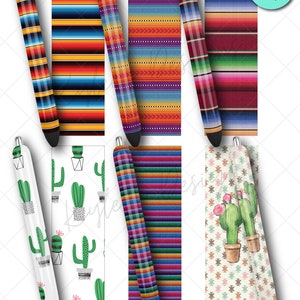 Serape Pen Wraps pour toboggan aquatique, vinyle imprimable ou fichier PNG haute résolution par sublimation