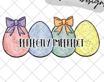 Perfectly Imperfect Eggs and Coquette Bow High res 300 dpi PNG digital file