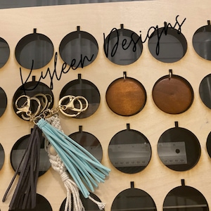 ARCHIVO DIGITAL Plantilla para discos de madera redondos de 2" para muñequeras Archivo SVG, ai, Pdf listo para cortar con láser