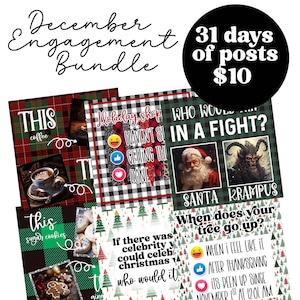 Postbundel social media-betrokkenheid van december: 31 jpegs met hoge resolutie