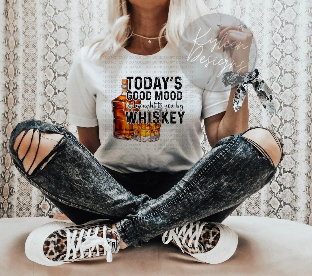 Good Mood by Whiskey Short Sleeve V-Neck Tee