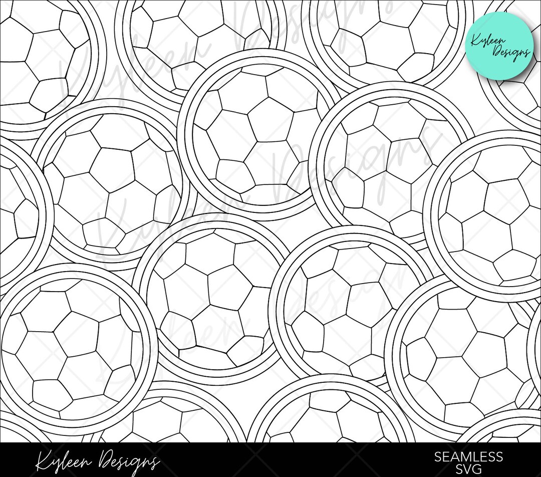 20 Ounce STRAIGHT Seamless Soccer Ball Burst SVG PNG File Etsy