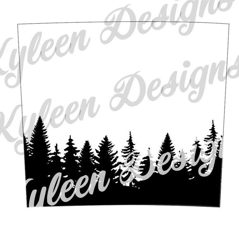 Download Seamless northern lights tree template for 20 ounce skinny ...