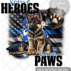 K-9 police flag blue line High res 300 dpi PNG digital file for sublimation, DTF, DTG, printable vinyl etc-2 files!
