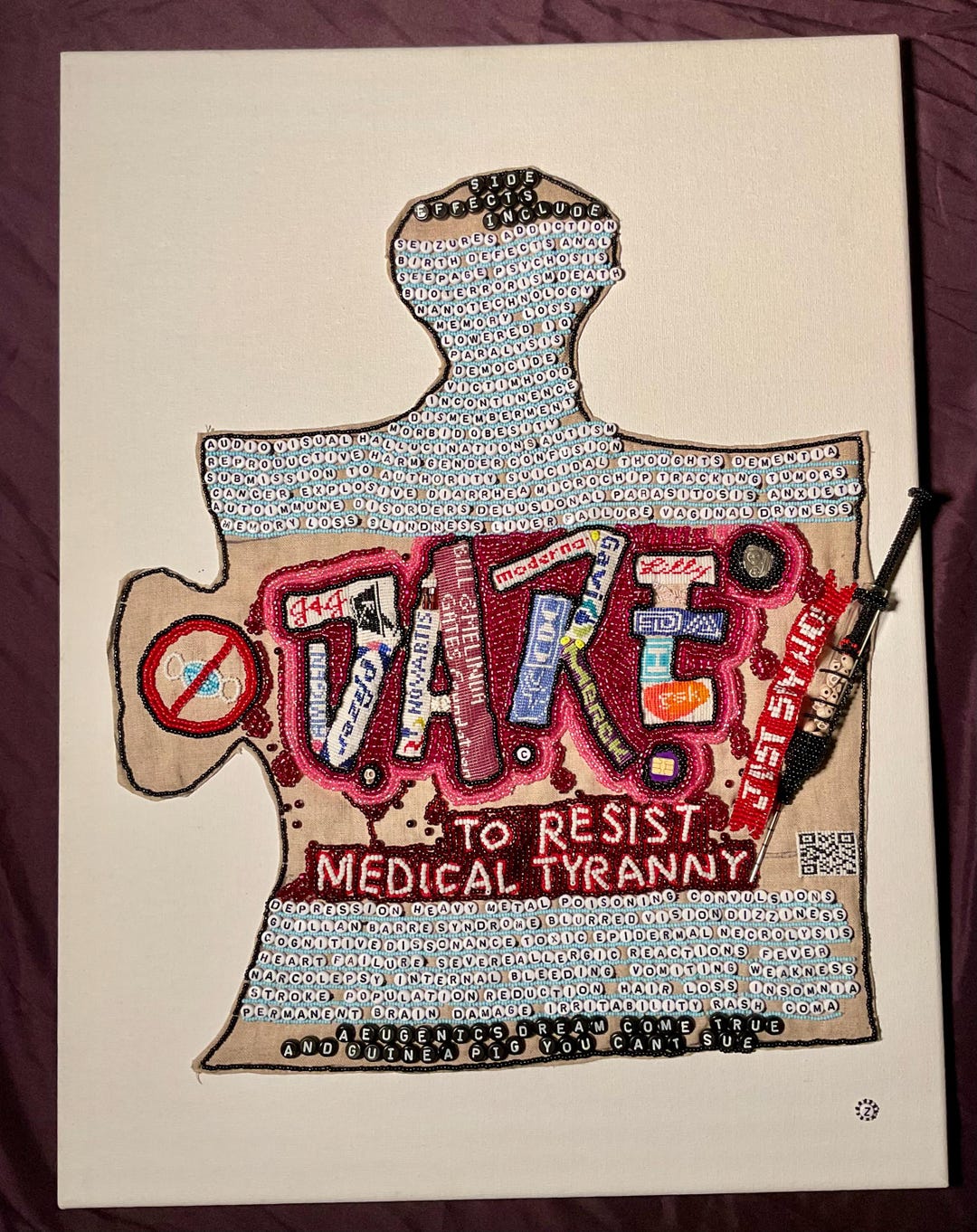 Lab Rats Origanal Lab Rats, Original Bead Artwork: Medical Industrial Complex, Big Pharma ...