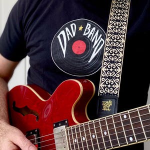 DAD BAND T-Shirt - Band Dad - Music Gift - Guitarist - Rock Band - Funny Guitar Shirts Cool Music T-Shirt, Gift For Musician