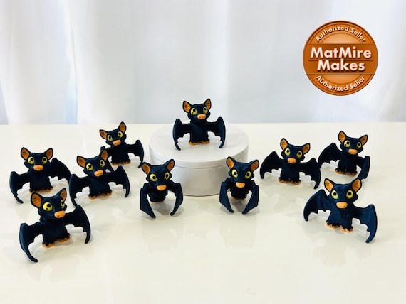 Flexi Fruit Bat Articulated Fidget | 2 Inches | 3D Printed | Articulated Fidget | Custom Figurine | Cute | Bat | Adorable